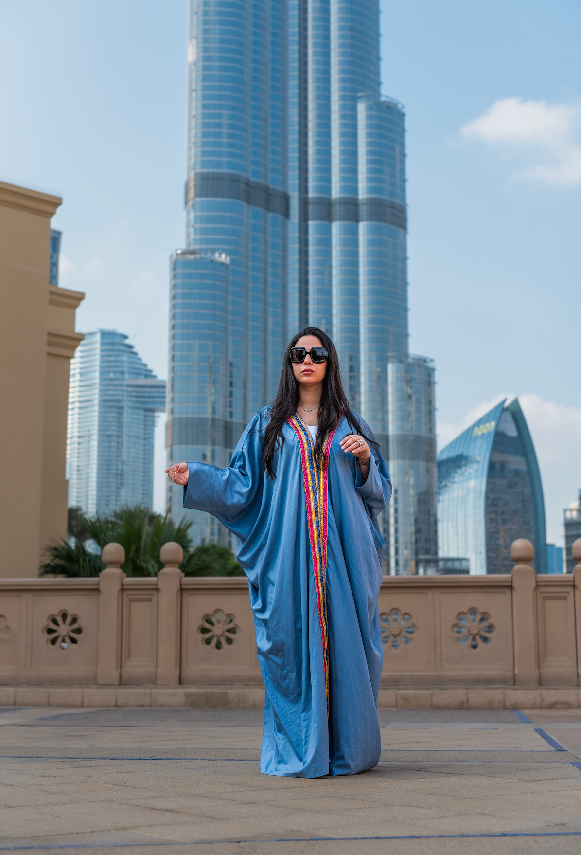 Light Blue & Fuchia by ME